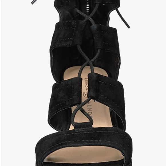 Chinese Laundry Women's Raja Wedge Sandal 8.5 EUC black - Picture 10 of 11